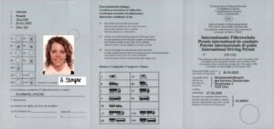 Internationaler Führerausweis Dokument