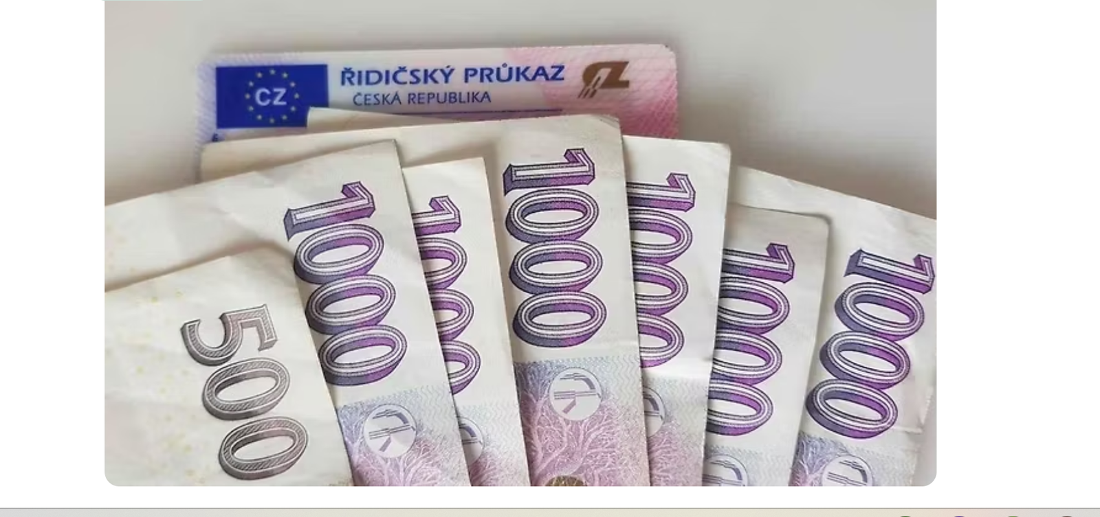 cena řidičského průkazu v České republice