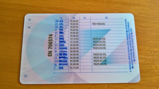 evropské kategorie řidičských průkazů a vozidla