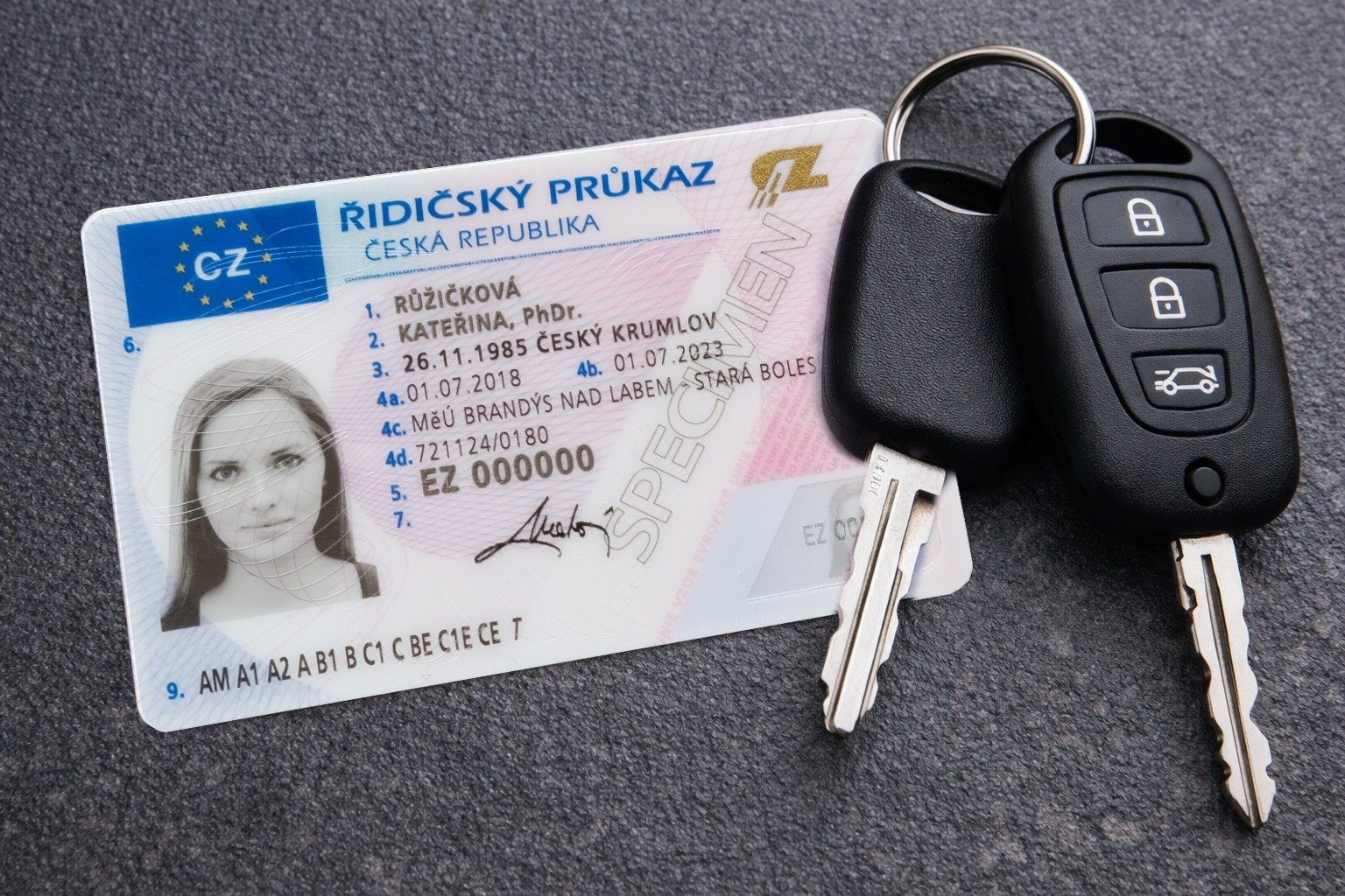 osobní automobily řidičský průkaz B