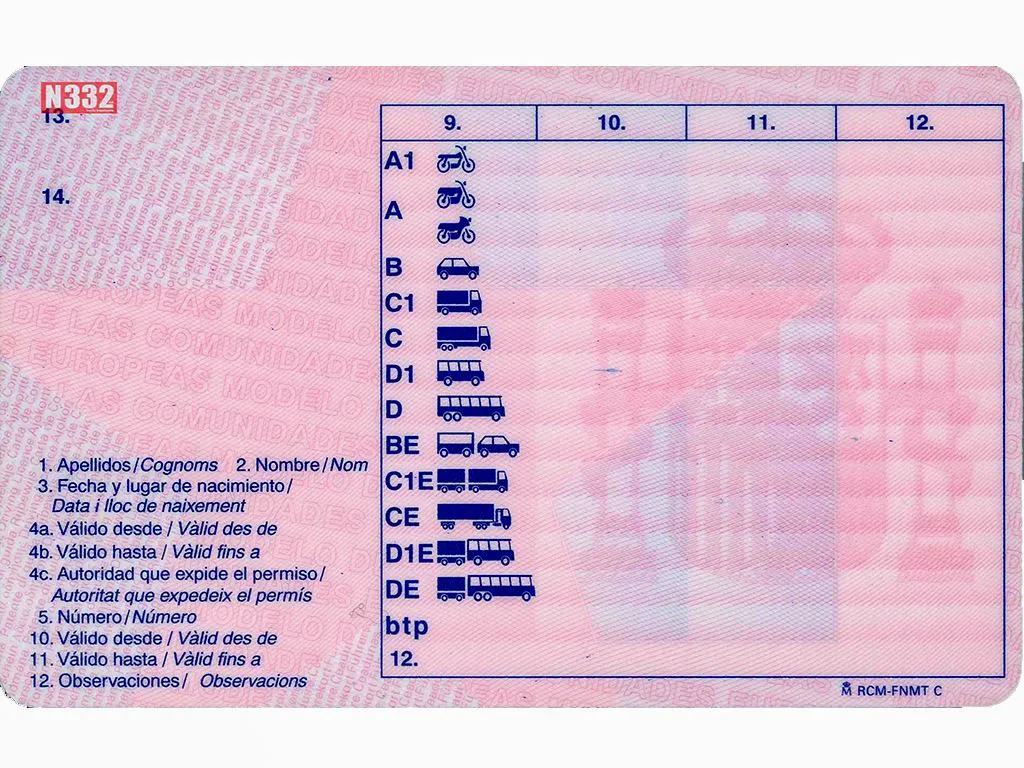 información sobre carnet de conducir en Europa