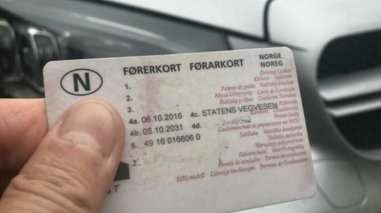 person som mottar førerkort raskt
