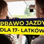 Młody kierowca rozpoczynający naukę jazdy samochodem osobowym