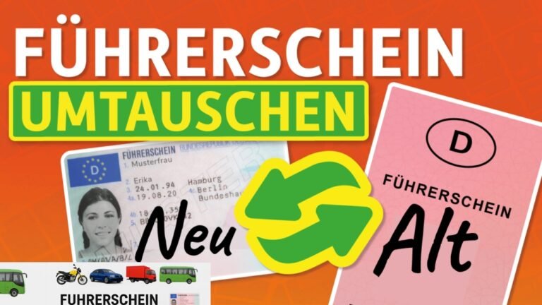 umtausch alter führerschein in neuen eu führerschein