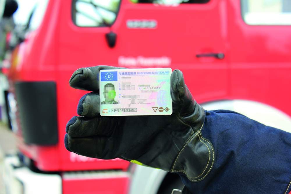 Fahrer mit deutschem LKW Führerschein