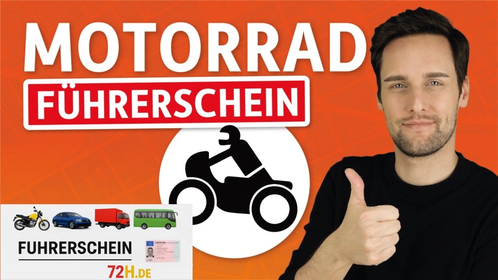 Motorradfahrer mit deutschem Führerschein