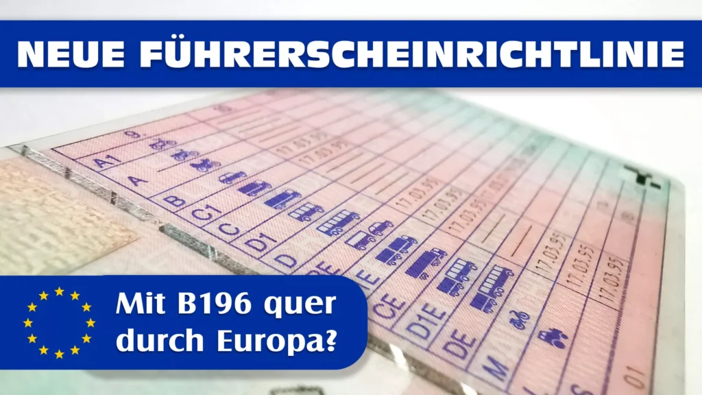 b196 erweiterung führerschein 125ccm roller deutschland